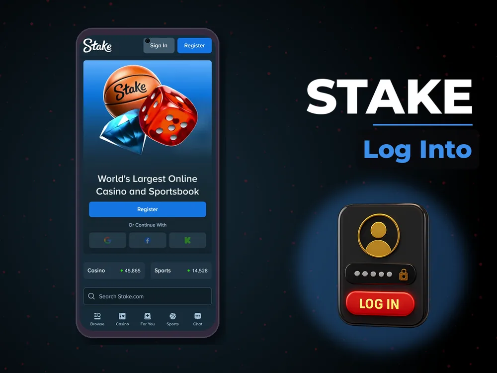 Stake - Log Into
