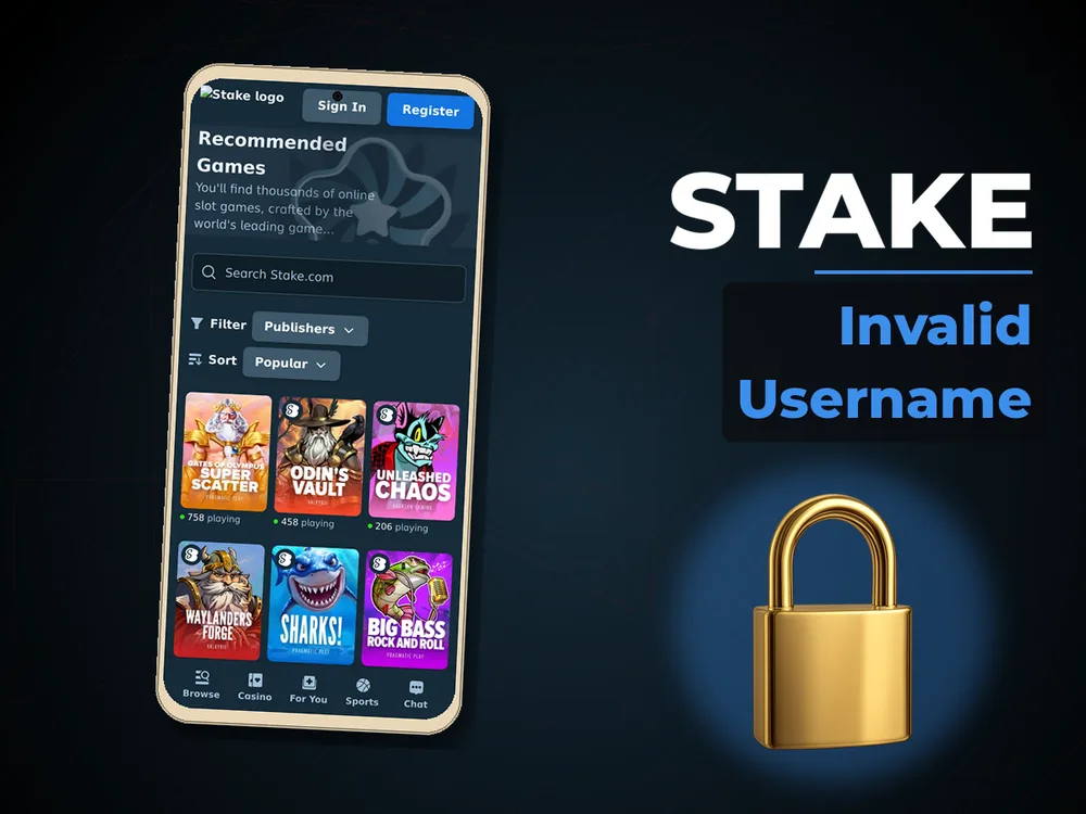 Stake - Invalid Username